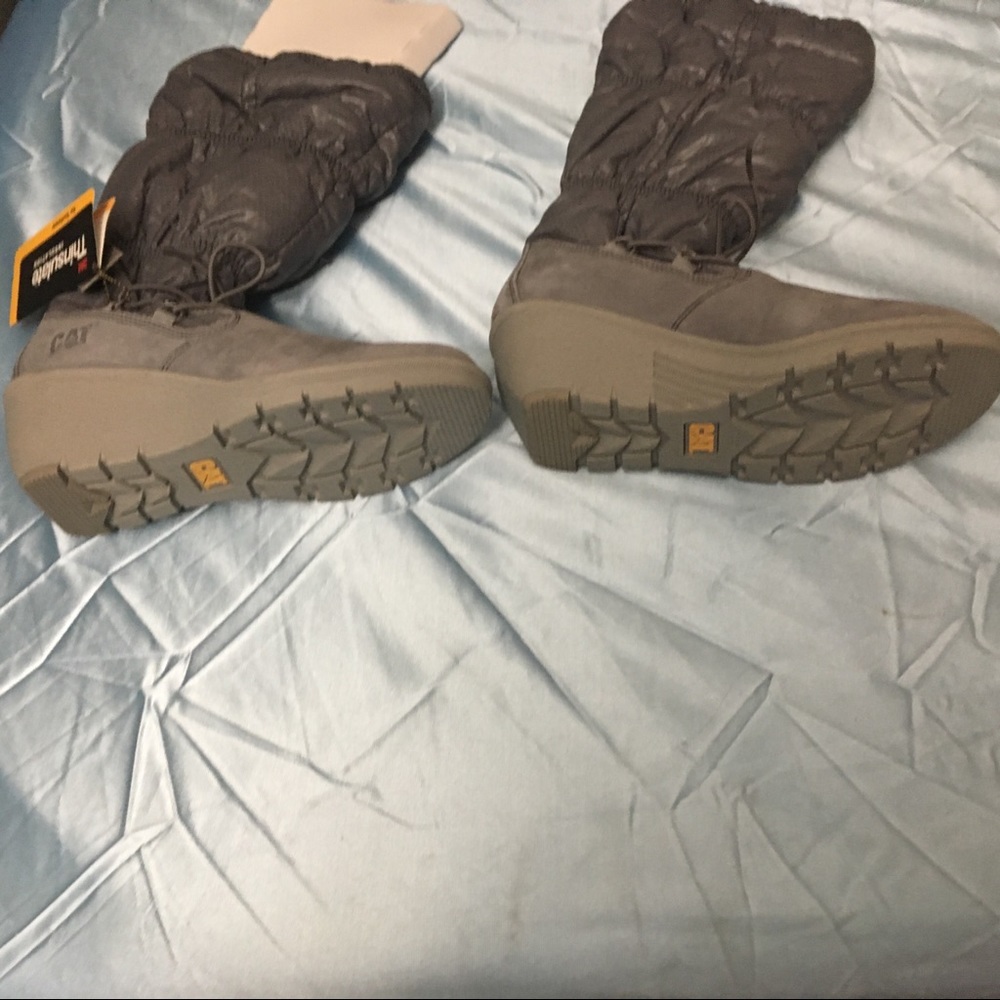 Caterpillar MIA wedge winter boots NWT! 7.5 grey - Picture 3 of 4